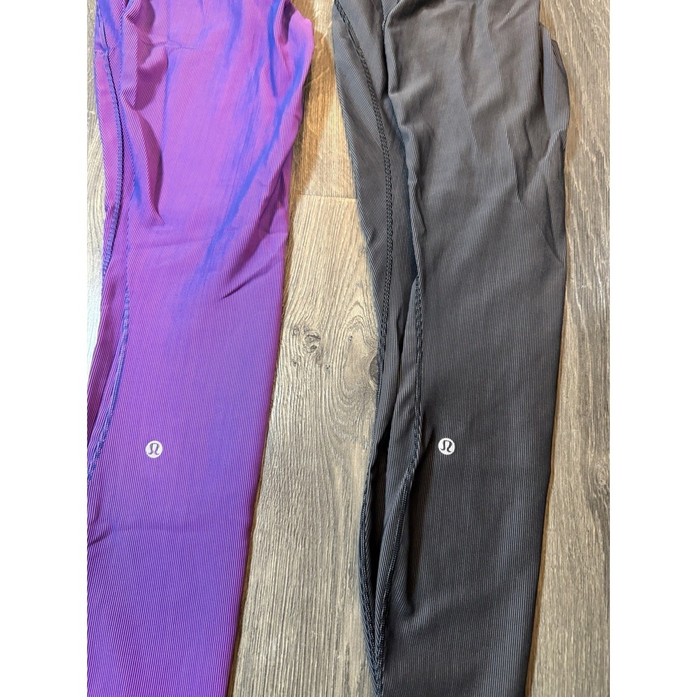 Lululemon Base Pace High-Rise Tight  Two-Tone Ribbed Size 4